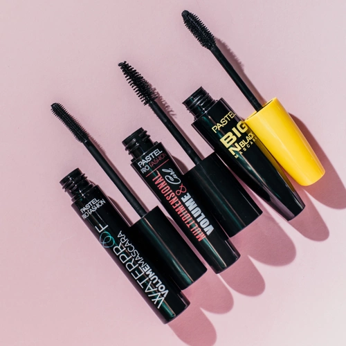 PASTEL Profashion Maskara do rzęs Waterproof Volume - czarna 12ml